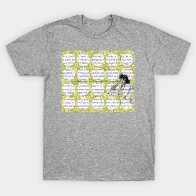 Charlotte Perkins Gilman: The Yellow Wallpaper T-Shirt by MarbleCloud